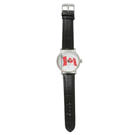 Canada Flag 腕時計 (フラット)