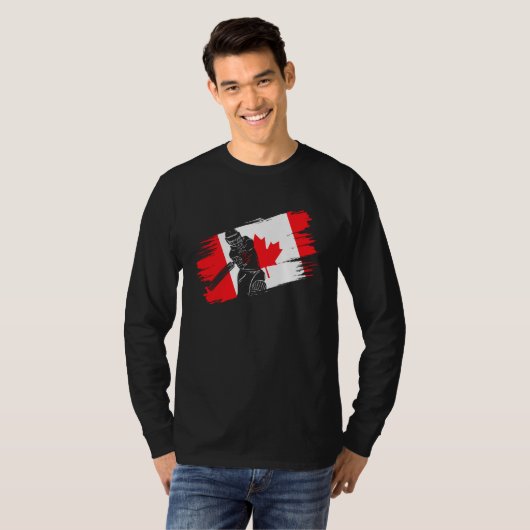 Canada Flag Canada Cricket Fan Player Coach Umpire Tシャツ (正面フル)