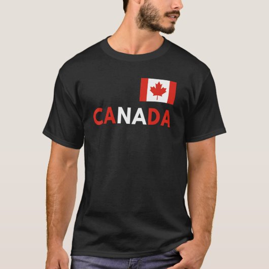 Canada Flag Canadian Flag Pride Country Happy Cana Tシャツ (正面)