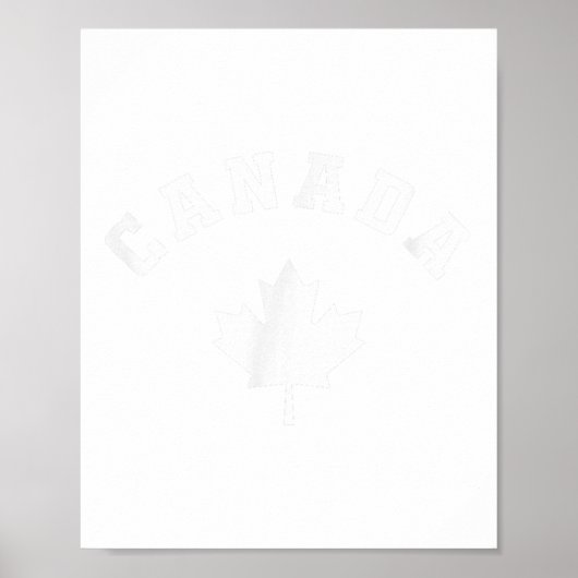 Canada Flag Canadian Vacation Fishing Hiking Skiin ポスター (正面)