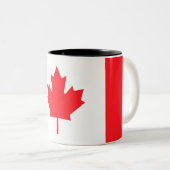 Canada Flag Custom Mug - Flag of canada ツートーンマグカップ (正面右)
