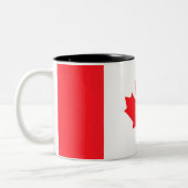 Canada Flag Custom Mug - Flag of canada ツートーンマグカップ (左)