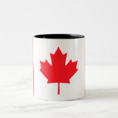 Canada Flag Custom Mug - Flag of canada ツートーンマグカップ (中央)