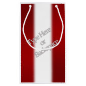 Canada Flag Favor Bags Personalized Canada Bags スモールペーパーバッグ (裏面)