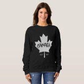 Canada Flag Maple Leaf Canadian Patriot Ice Hockey スウェットシャツ (正面フル)