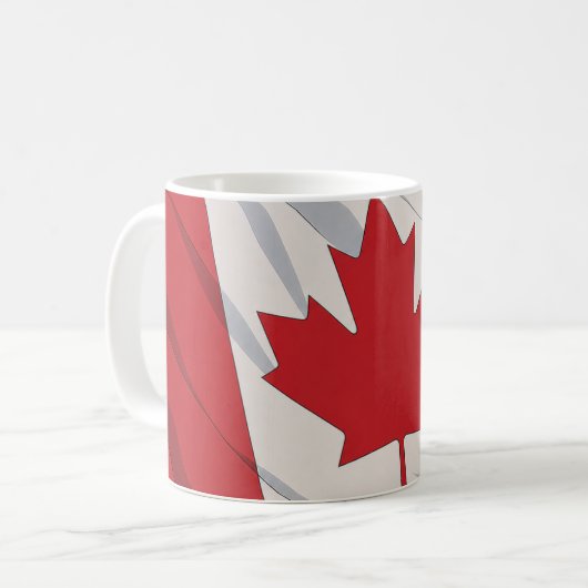 Canada Flag Mug コーヒーマグカップ (正面左)