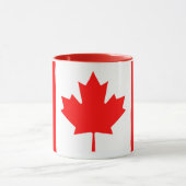 Canada Flag Patriotic Maple Leaf Personalized マグカップ (中央)
