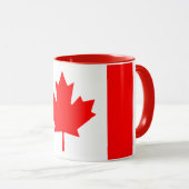 Canada Flag Patriotic Maple Leaf Personalized マグカップ (正面右)