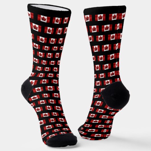 Canada Flag Socks Canada Souvenir Socks Customize ソックス (傾斜あり)