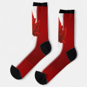 Canada Flag Socks Canada Souvenir Socks Customize ソックス (左)