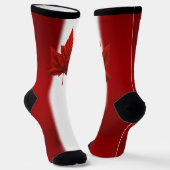 Canada Flag Socks Canada Souvenir Socks Customize ソックス (傾斜あり)