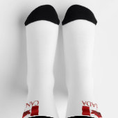 Canada Flag Socks Canada Souvenir Socks Customize ソックス (上部)