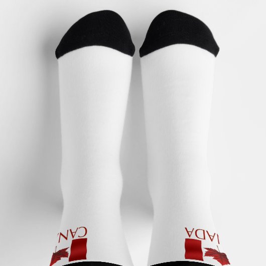 Canada Flag Socks Canada Souvenir Socks Customize ソックス (上部)