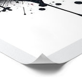 Canada Football Citiscape Oil Painting Style Art ポスター (角)