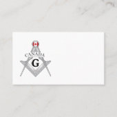 Canada freemasonry sign 名刺 (正面)