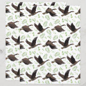 Canada Geese Scrapbook Paper (正面/裏面)
