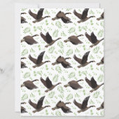 Canada Geese Scrapbook Paper (裏面)