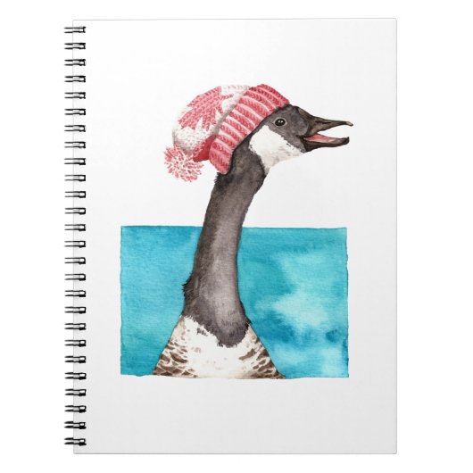 Canada Goose in a Toque ノートブック (正面)