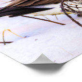 Canada Goose in Snow Poster ポスター (角)