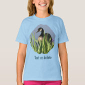 Canada Goose Irises Animal Art  Tシャツ (正面)