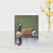 Canada Goose Reflections Nature Note カード (黄色い花)
