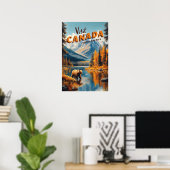 Canada Grizzly Bear Travel Poster ポスター (ホームオフィス)