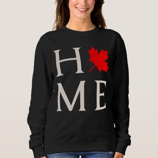 canada home maple leaf canadian スウェットシャツ (正面)