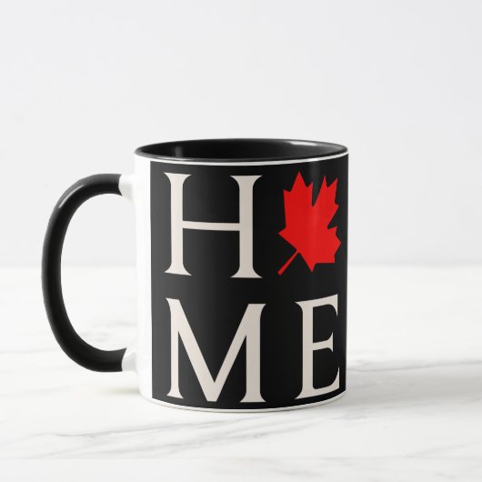 canada home maple leaf canadian マグカップ (左)