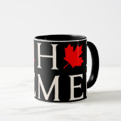 canada home maple leaf canadian マグカップ (正面右)