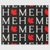 canada home maple leaf canadian ラッピングペーパー (フラット)
