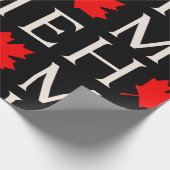 canada home maple leaf canadian ラッピングペーパー (角)