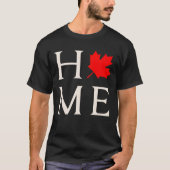 canada home maple leaf canadian tシャツ (正面)