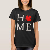 canada home maple leaf canadian tシャツ (正面)