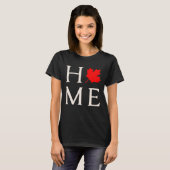 canada home maple leaf canadian tシャツ (正面フル)