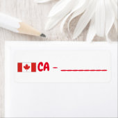 Canada id postcrossing ラベル (インサイチュ)