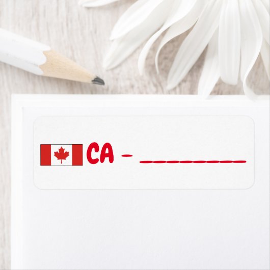 Canada id postcrossing ラベル (インサイチュ)