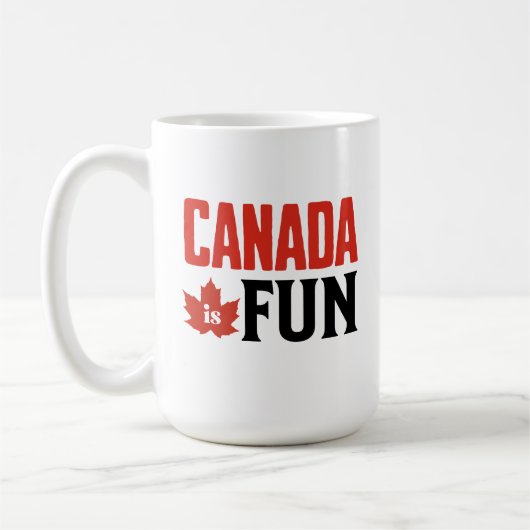 canada is fun gay hockey show mug コーヒーマグカップ (左)