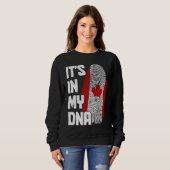 Canada It's In My DNA Canadian Flag Pride Roots スウェットシャツ (正面フル)