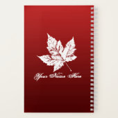 Canada Journal Souvenir Notebooks Canada Sketchpad ノートブック (裏面)