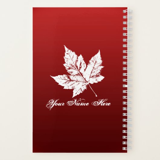 Canada Journal Souvenir Notebooks Canada Sketchpad ノートブック (裏面)