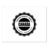 Canada Logo Large Horizontal Jet Black Ink Tool  ラバースタンプ (インプリント)