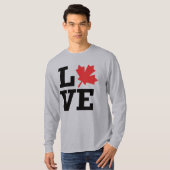 Canada Love Maple Leaf Long Sleeve Tee Tシャツ (正面フル)