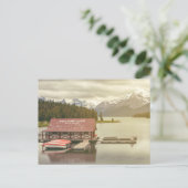 Canada Maligne Lake Boat House ポストカード (スタンド正面)