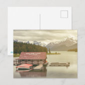 Canada Maligne Lake Boat House ポストカード (正面/裏面)
