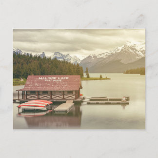 Canada Maligne Lake Boat House ポストカード