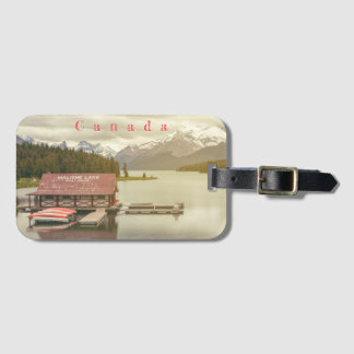 Canada Maligne Lake Boat House ラゲッジタグ