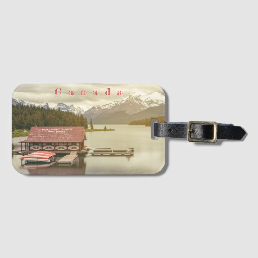 Canada Maligne Lake Boat House ラゲッジタグ (正面横)
