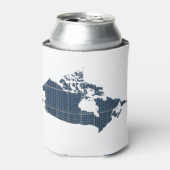 Canada Map with solar panel overlay 缶クーラー (缶正面)