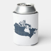 Canada Map with solar panel overlay 缶クーラー (缶裏面)