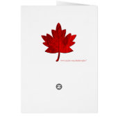 Canada-Maple Leaf by Shirley Taylorノートカード (裏面)